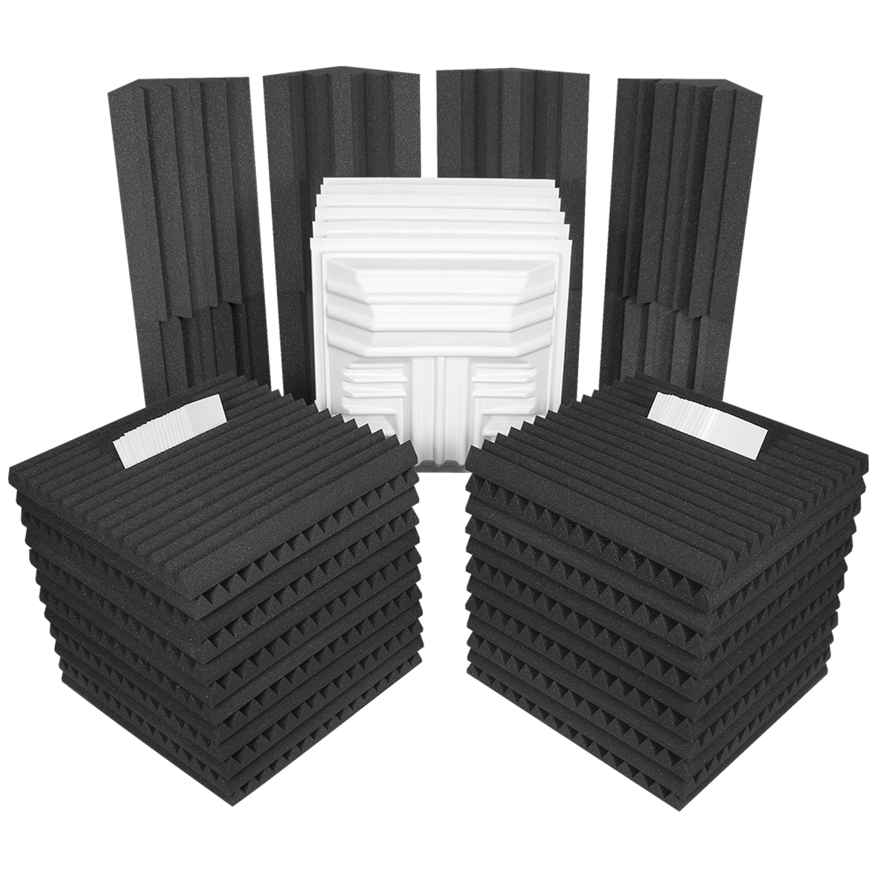 Auralex ROOMDLXPLUSCHA Deluxe Plus Roominator Kit (Charcoal) - 305broadcast