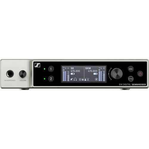 Sennheiser EW-DX EM 2 (R1-9) Two-Channel Digital Rackmount Receiver (R1-9: 520 to 607 MHz)