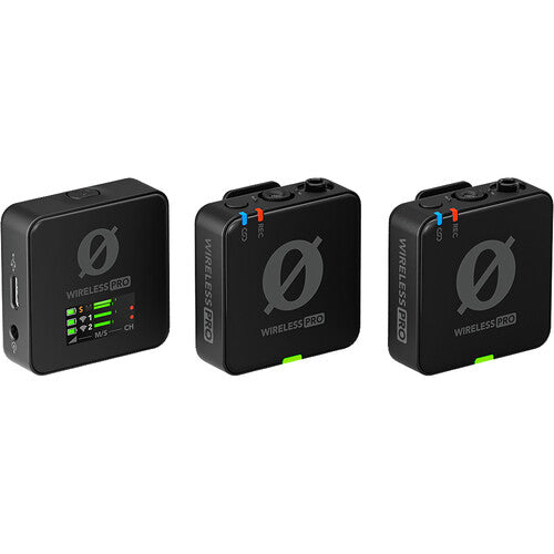 Rode Wireless Pro Premium Compact Wireless Microphone System with 32-bit Float, Timecode, and Lavalier II Lavaliers