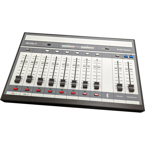 Arrakis ARC-8-blue 8 Channel Analog Broadcast Console with Bluetooth