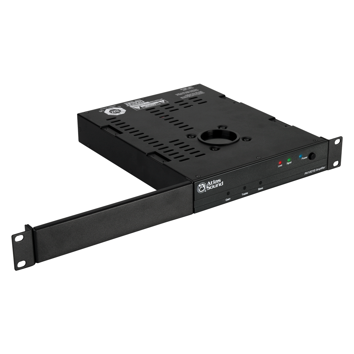 Atlas Sound PA1001G 100W Single Channel Pole Mount Amplifier - (B-Stock)