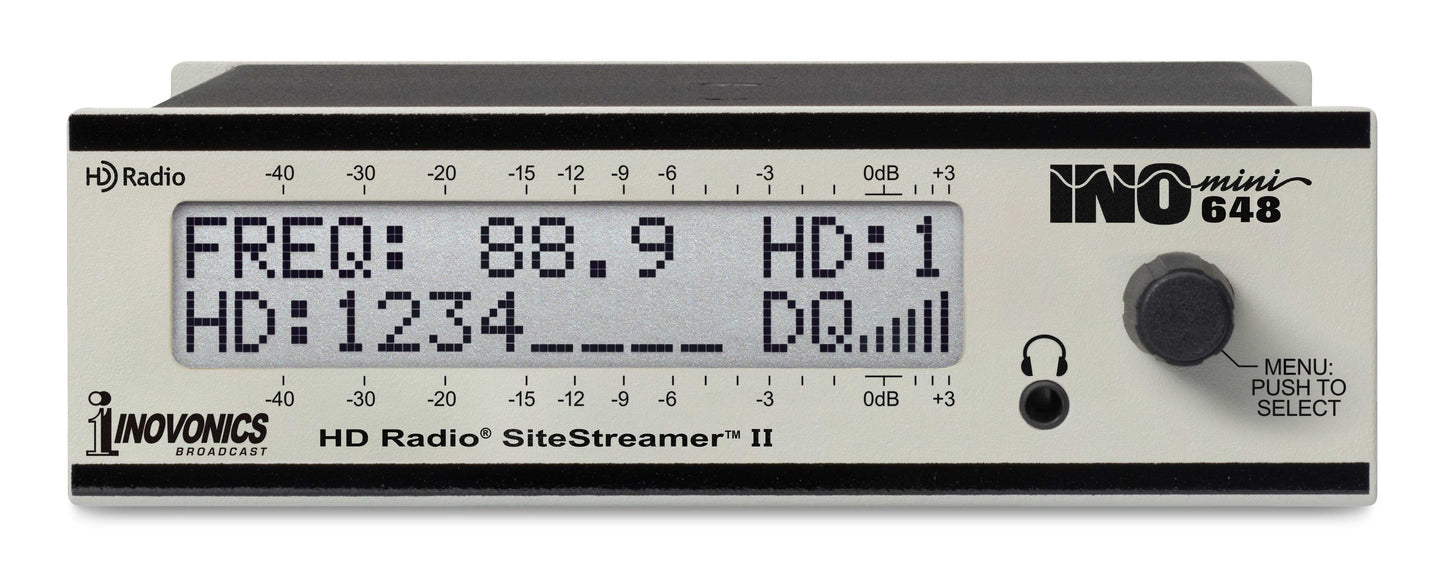 Inovonics 648 INOmini HD Radio SiteStreamer II with Web Interface.
