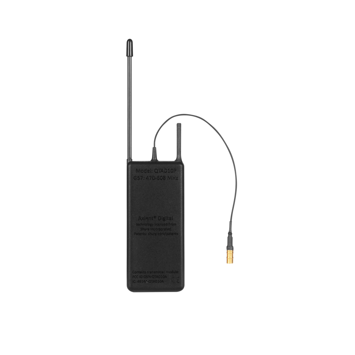 Shure QTAD10P=-G57 AD10P PlayerMic Tx 470-616MHZ