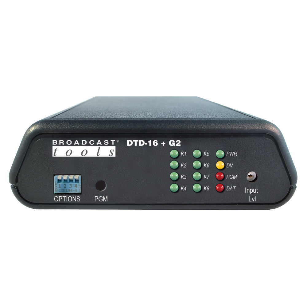 Broadcast Tools DTD-16 Plus G2 DTMF Decoder w/ Relay Outputs and USB/Serial
