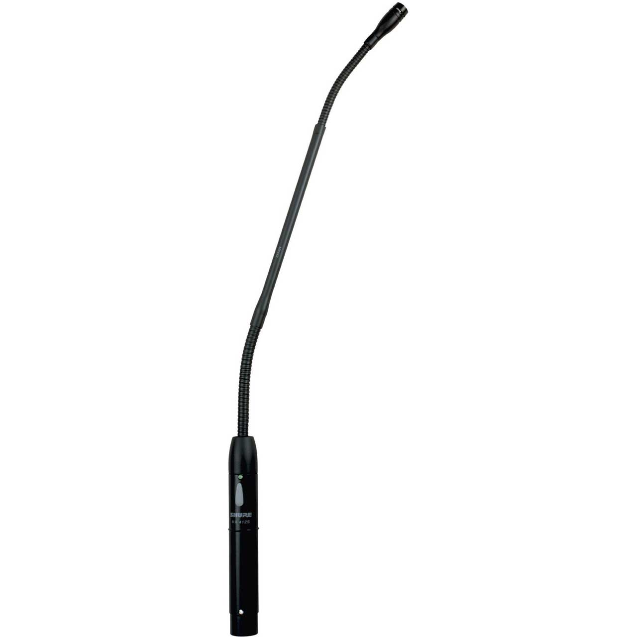 Shure MX418SE/S Supercardioid-18" Gooseneck Condenser Microphone, Shock Mount, Flange Mount, 10 Side-Exit (or Bottom-Exit) Cabl