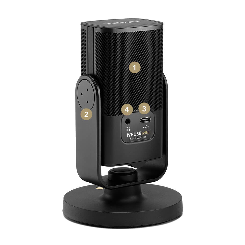 Rode NT-USB Mini Studio-Quality Compact USB Condenser Microphone with Built-in Pop Filter