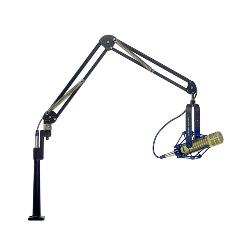 O.C. White 61900-BG ProBoom Elite Standard Mic Arm with 15" Integrated XLR Riser; 29" (73.7cm) Reach, Black & Gold Finish