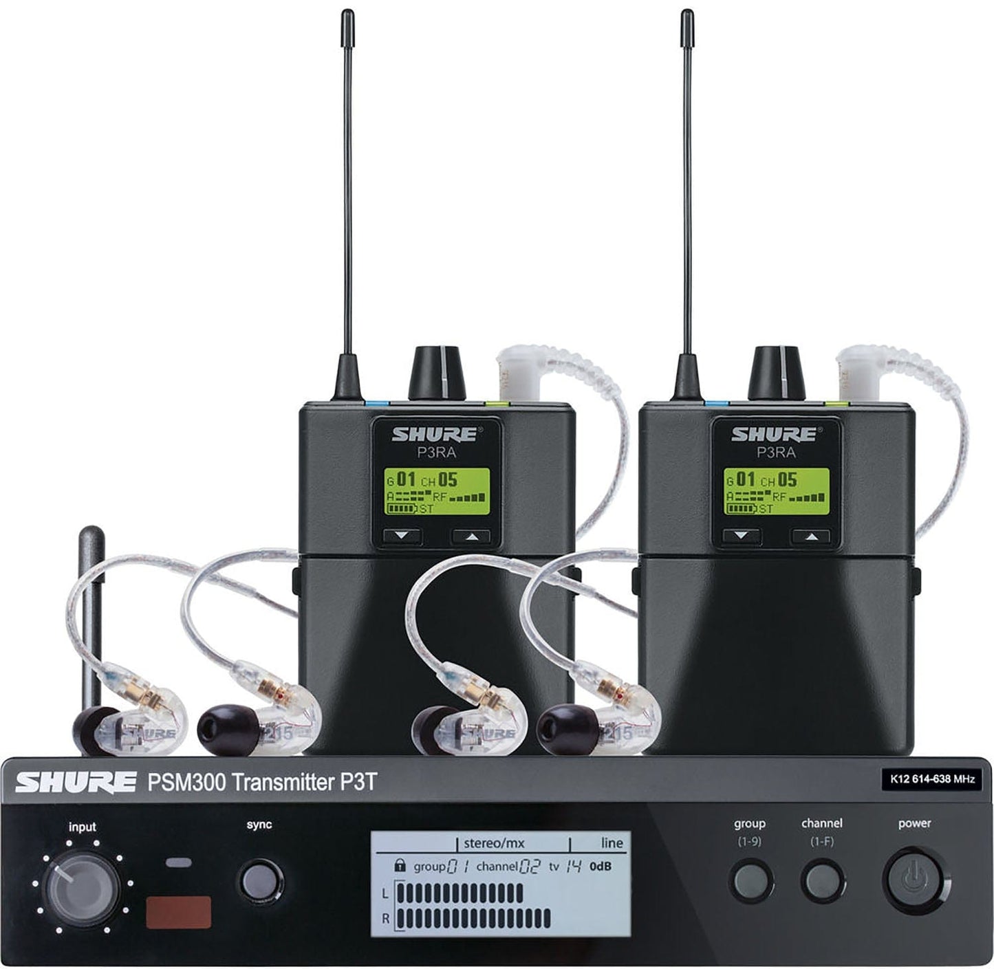 Shure P3TRA215TWP-J13 PSM300 TWIN PACK PRO WITH EARPHONES