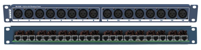 Broadcast Tools RJ-XLR 16F – RJ45 to XLR Breakout Panel - 305broadcast