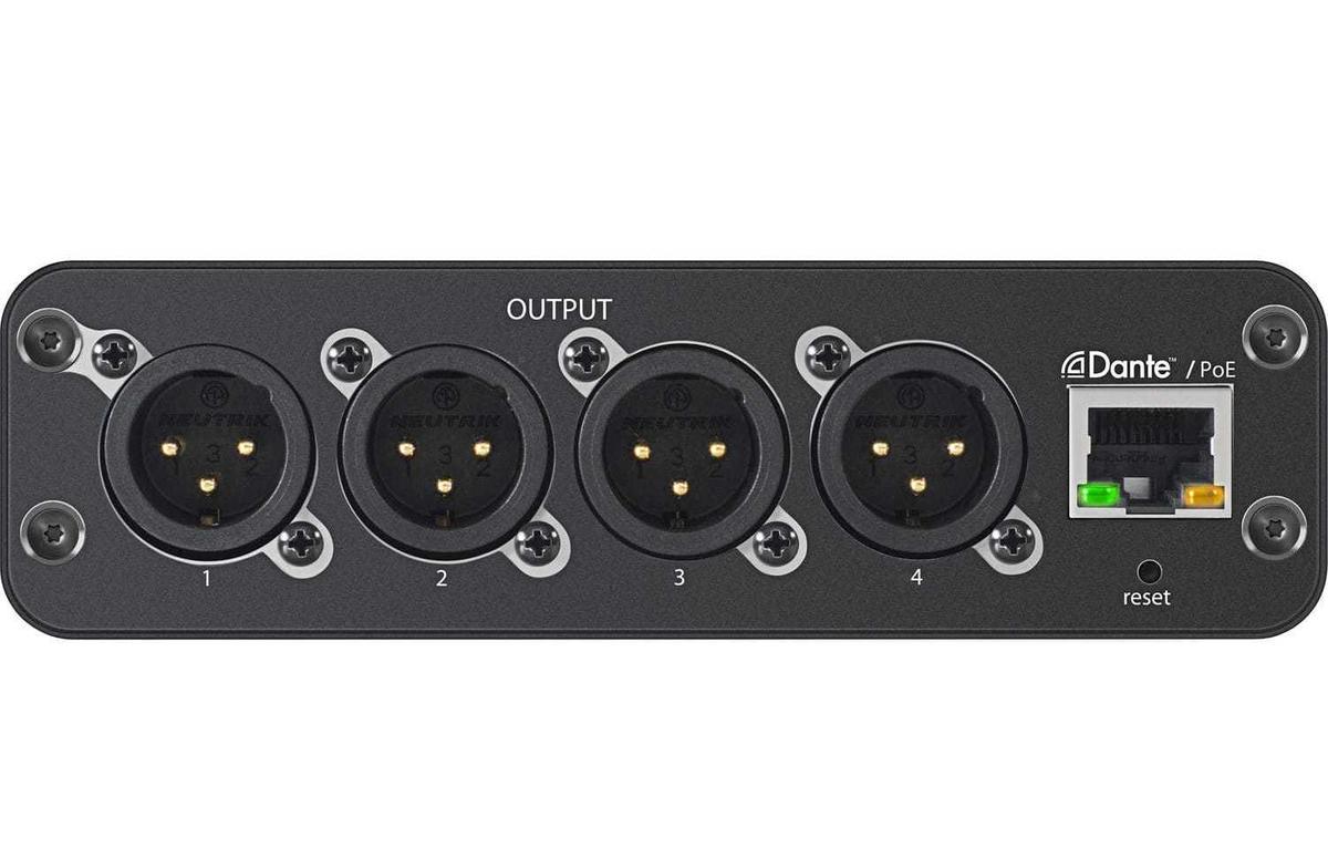 Shure ANI4OUT-XLR 4-Output, XLR Connectors, Mic/Line Dante