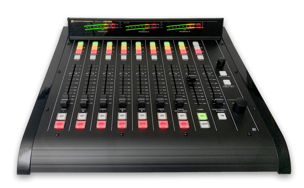 Audioarts DML-8 Verse Digital Console with 8 Input Faders - 305broadcast