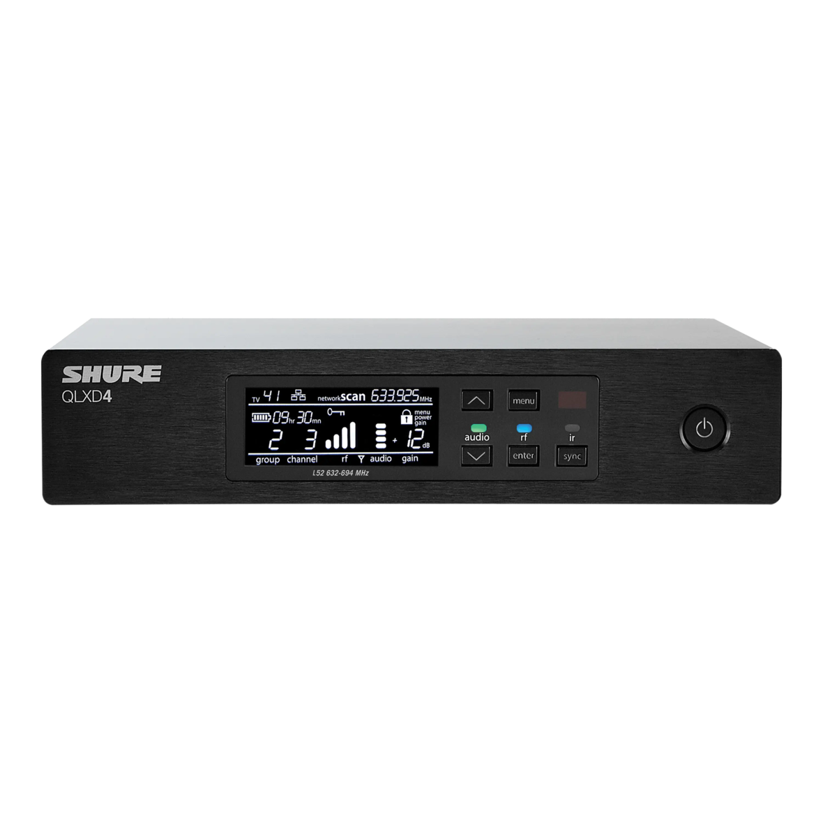 Shure QLXD4=-X52 Half-Rack, Single Channel Receiver