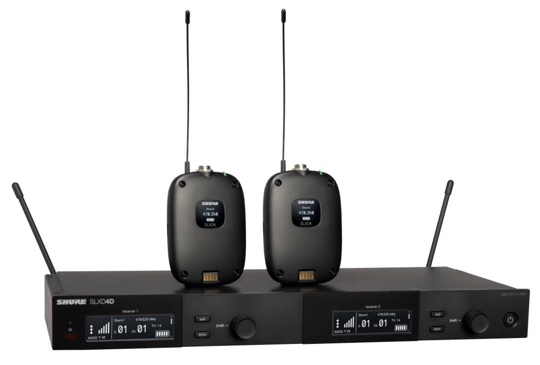 Shure SLXD14D-G58 Dual Channel Digital Wireless Instrument System