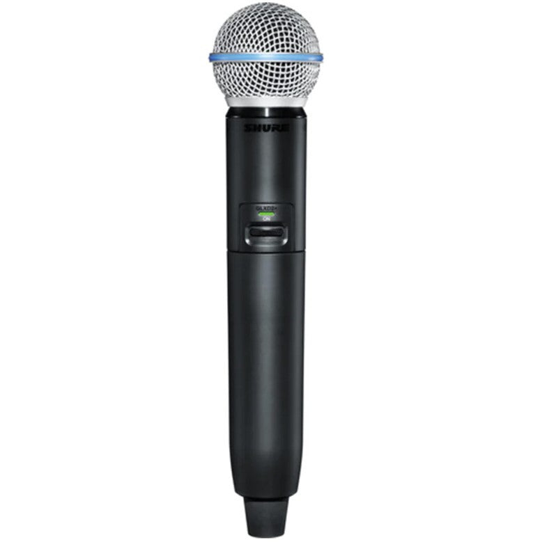 Shure GLXD2+/B58=-Z3 Featuring the industry standard BETA 58A vocal microphone, the GLXD2+/B58 Dual Band Handheld Transmitter delivers superior, transparent digital audio.