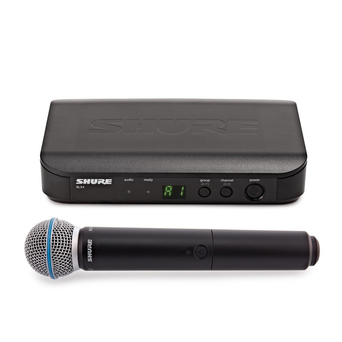 Shure BLX24/B58-H9 Vocal System with (1) BLX4 Wireless Receiver and (1) Handheld Transmitter with BETA 58 Microphone