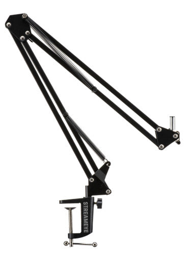 StreamEye BOOMARM1 Microphone Boom Arm — 27-Inch Reach, 2.8 lb Capacity, Universal Mic Clip