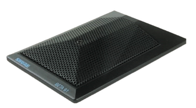 Shure BETA 91A Half-Cardioid Condenser Kick-Drum Microphone. Includes Integrated Preamplifier and XLR Connection