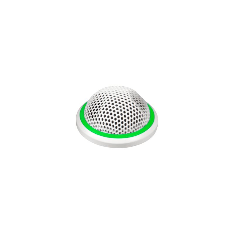 Shure MX395W/O-LED White Button Mic, OMNIDIRECTIONAL, remoteable LED, 5-Pin XLR (Female Connector Included)