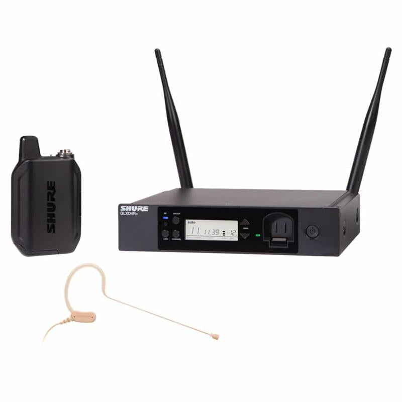 Shure GLXD14R+-Z3 The GLX-D+ Dual Band Wireless Rack System features the WA302 guitar cable and the GLXD4R+ half-rack receiver.