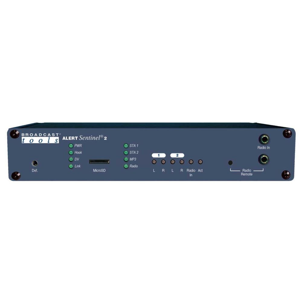 Broadcast Tools Alert Sentinel 2 Two Station Alert Switcher