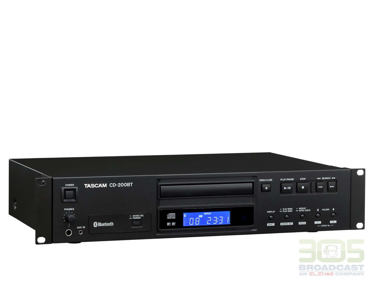 Tascam CD-200BT Professional CD Player with Bluetooth Receiver