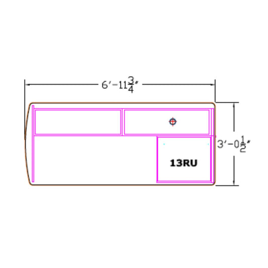 StreamLine SL2PKG1-SIT-FM Main Table Configuration 1 (SIT-DOWN)