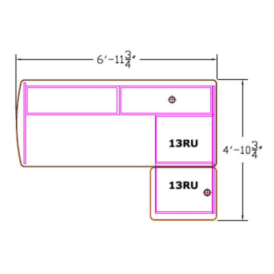 StreamLine SL2PKG2-SIT-FM Main Table Configuration 2 (SIT-DOWN)