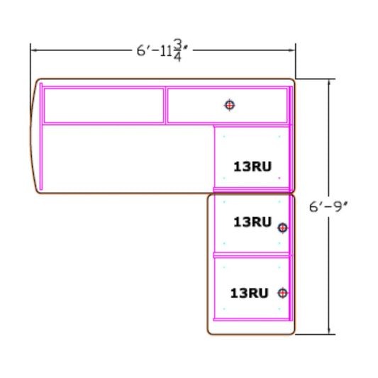 StreamLine SL2PKG3-STD-FM Main Table Configuration 3 (STANDUP)