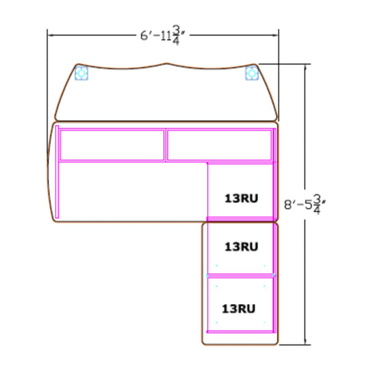 StreamLine SL2PKG7-STD-FM Main Table Configuration 7 (STANDUP)