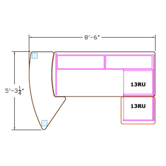 StreamLine SL2PKG10-STD-FM Main Table Configuration 10 (STANDUP)