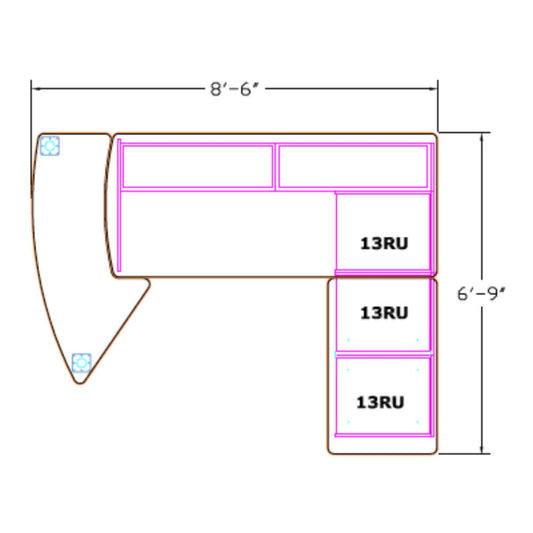 StreamLine SL2PKG11-STD-FM Main Table Configuration 11 (STANDUP)