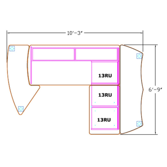 StreamLine SL2PKG12-SIT-FM Main Table Configuration 12 (SIT-DOWN)