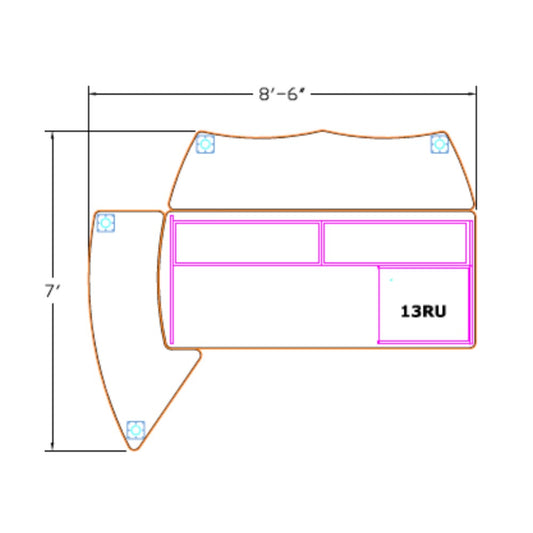 StreamLine SL2PKG13-STD-FM Main Table Configuration 13 (STANDUP)