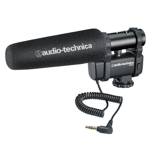 Audio-Technica AT8024 Stereo/Mono Camera-Mount Microphone - (B-Stock)