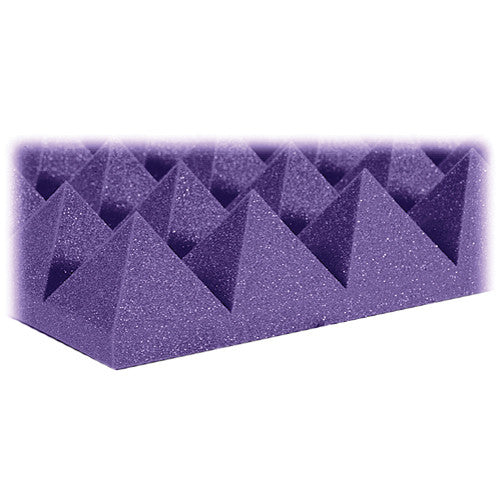 Auralex 4PYR22PUR_HP 4" Studiofoam Pyramid22 - Purple (6 Pieces)