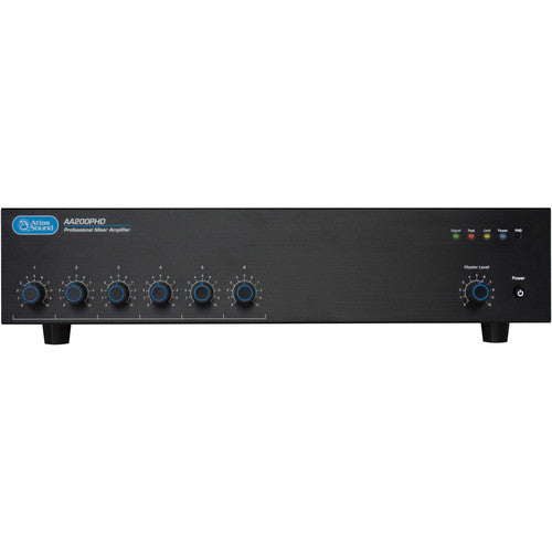 Atlas Sound AA200PHD 6-Input, 200-Watt Mixer Amplifier (PHD) - (B-Stock)