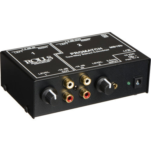 Rolls Corporation MB15b Rolls MB15b Promatch 2-Way Stereo Converter - (B-Stock)