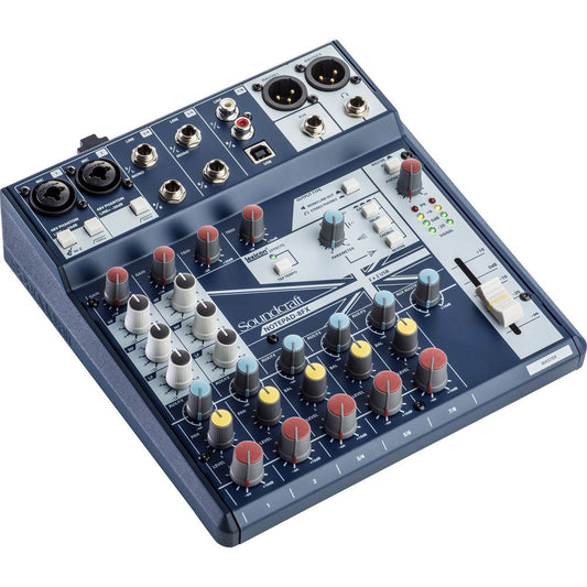 Soundcraft 5085984US Notepad-8FX Small-format Analog Mixing Console with USB I/O and Lexicon Effects - (B-Stock)