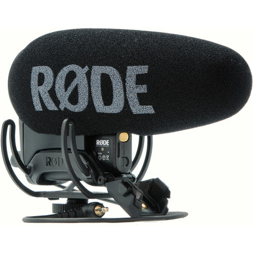 Rode VideoMic Pro+ Premium On-Camera Supercardioid Shotgun Microphone with Rycote Lyre Shockmount