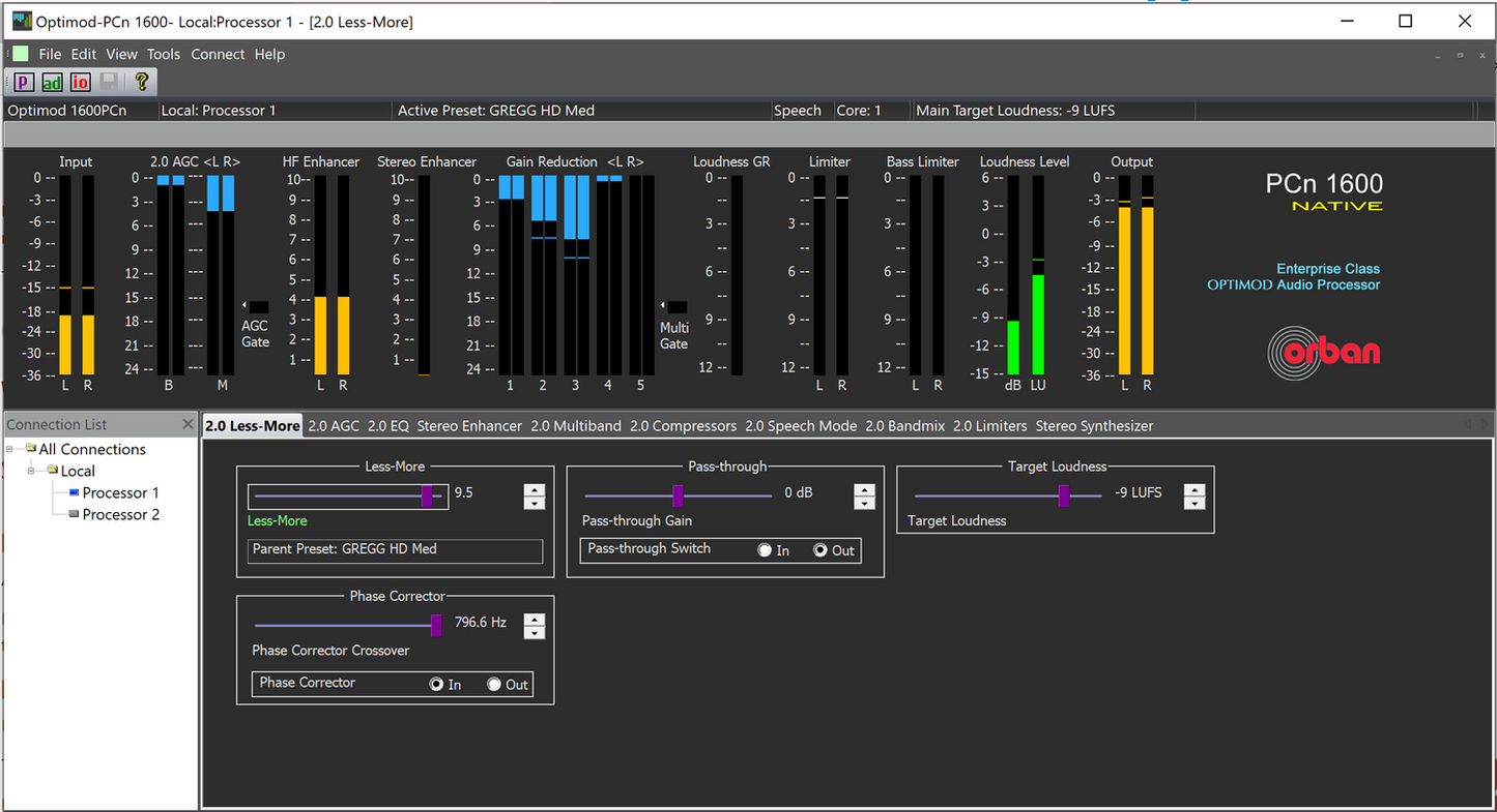 Orban PCn1600-1 OPTIMOD PCn1600 Streaming Software