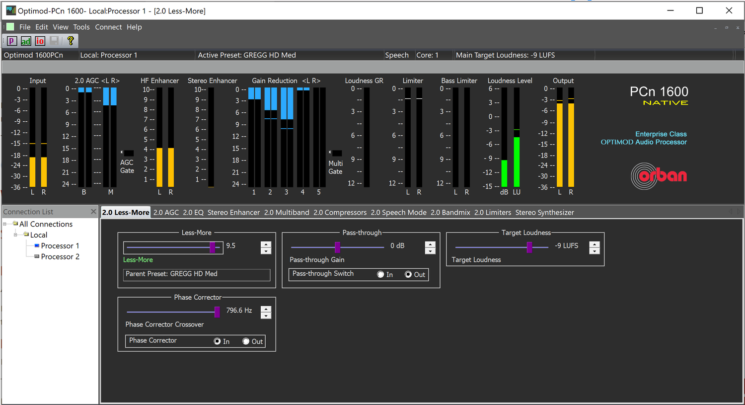 Orban PCn1600-1 OPTIMOD PCn1600 Streaming Software