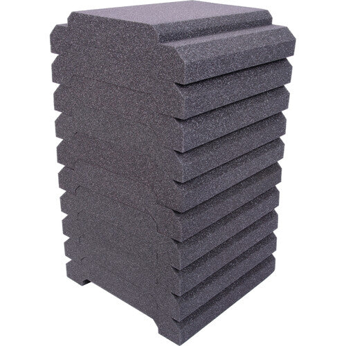 Auralex ROYALE11CHA_10PK WaveCave Royale Foot Absorption Panels (Charcoal)