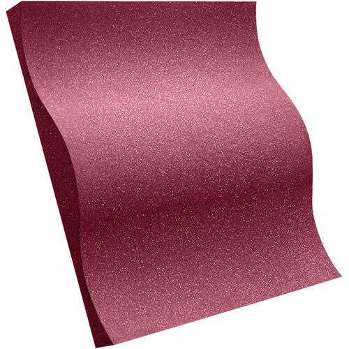 Auralex SFWAVE22BUR Studiofoam Wave Panel (24 x 24 x 3", Burgundy, 16-Pack)