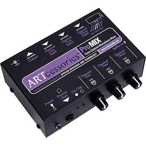 ART ProMix 3-Channel Microphone Mixer - (B-Stock)