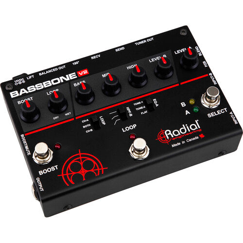 Radial Engineering Bassbone OD 2-Channel Bass Preamp - (B-Stock)
