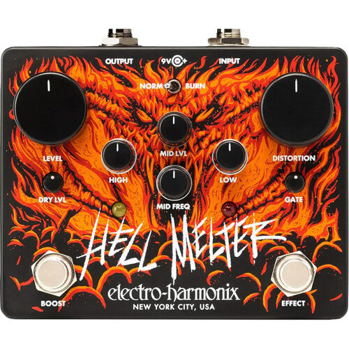 Electro-Harmonix HELLMELTER Hell Melter Advanced Metal Distortion Pedal - (B-Stock)
