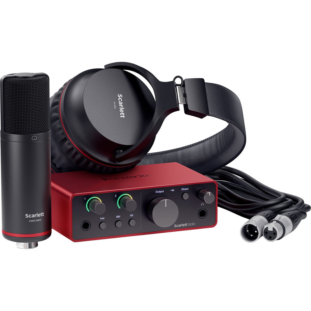 Focusrite Scarlett Solo Studio (4th Gen) Scarlett Solo Studio 4th Gen Recording Bundle - (B-Stock)