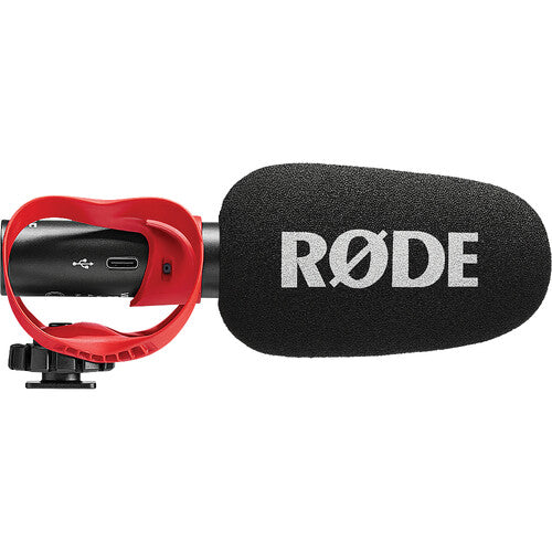 Rode VideoMic GO II Ultra-Compact On-Camera Shotgun Microphone with 3.5mm and USB-C Outputs