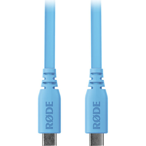 Rode SC17 5-Foot USB-C to USB-C Flat Microphone Cable (Blue, Hi-Speed USB 2.0)