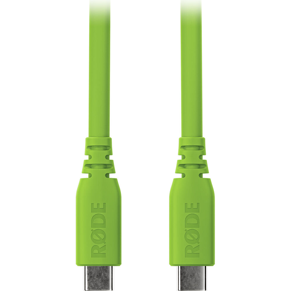 Rode SC17 5-Foot USB-C to USB-C Flat Microphone Cable (Green, Hi-Speed USB 2.0)